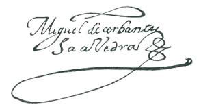 firma de cervantes